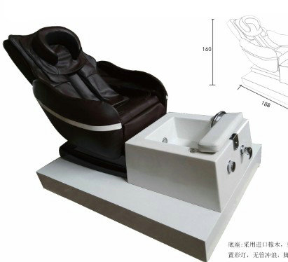 Full body massage foot spa station pedicure nail chair
