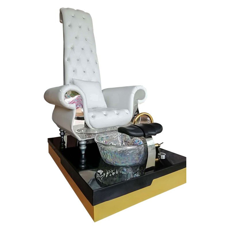 High back Queen throne station nail spa pedicure chairs
