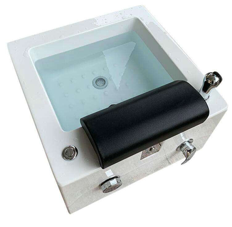 Hot Selling Acrylic Footbath Square Pedicure Sink Foot Spa Bowl