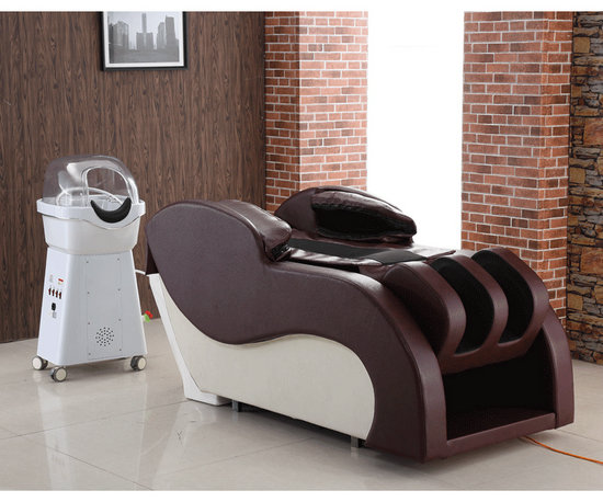 Alibaba Beauty salon barber shop electric shampoo bowl chair massage hair washing bed station