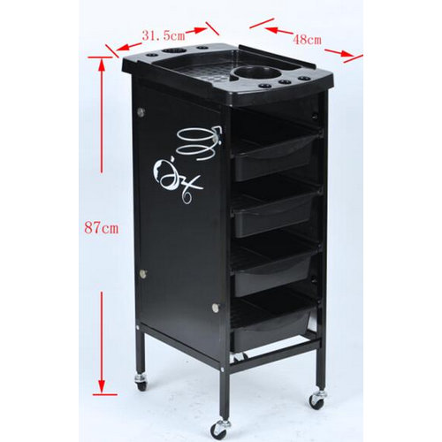 high quality salon trolley with strong wheels for sale hairdressing coloring tool cart
