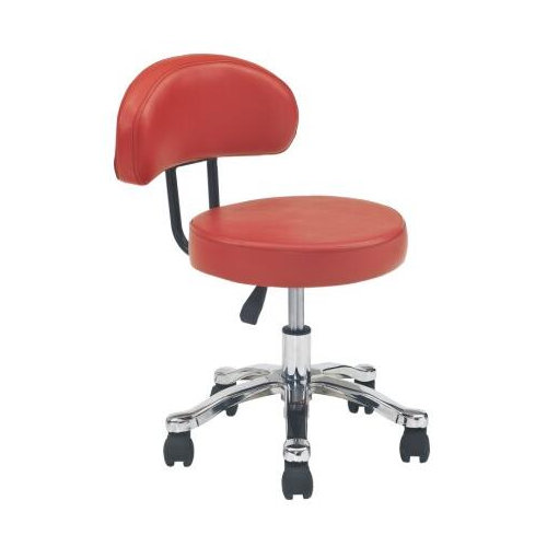 Hot Selling Red Leather Ergonomic Barber Shop Master Chair / Salon Barber Saddle Stools