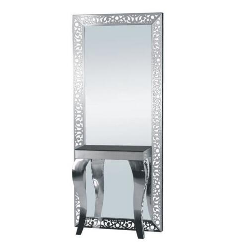 Fashion professional salon furniture lighted barber stations / hairdressing mirror station