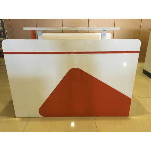 Pain Nail salon reception desk Painted finished acetone proof SPA table design receptionist table