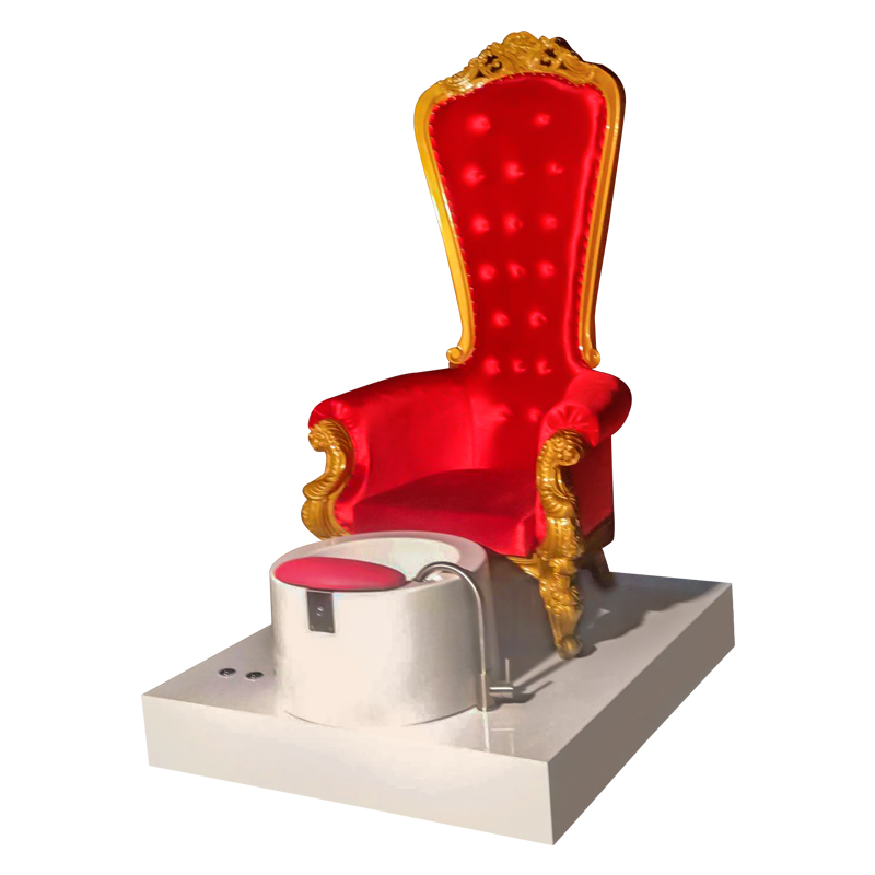 High back pedicure spa bowl foot massage throne chair