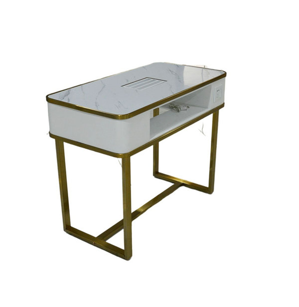 double nail table / nail dryer station / manicure table nail desk for nail salon furniture